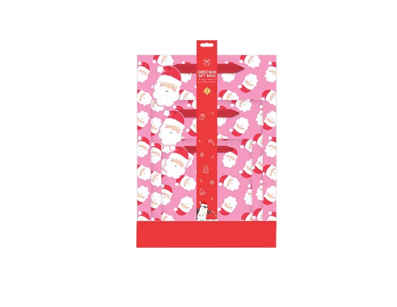 Wholesale Christmas Gift Bags 3pk