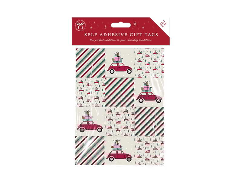 Wholesale Self Adhesive Gift Tags 24pk