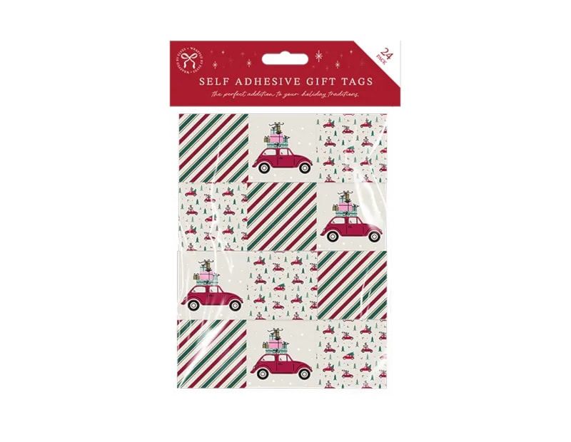 Wholesale Self Adhesive Gift Tags 24pk