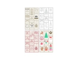 Wholesale Christmas Sticker Tags 100pk