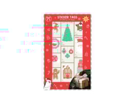 Wholesale Christmas Sticker Tags 100pk