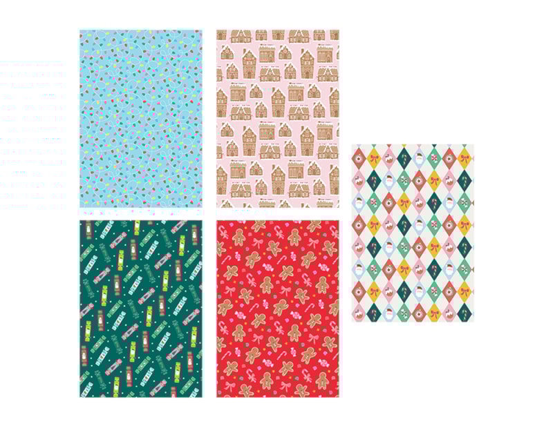 Wholesale Christmas Gift Wrap 10pk