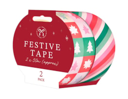 Wholesale Christmas Printed Tape 50m 2pk Wholesale Christmas Printed Tape 50m 2pk