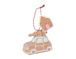 Wholesale Gingerbread Car Tree Decoration CDU