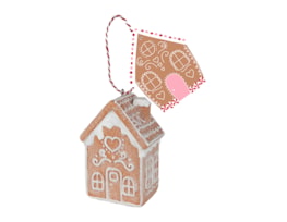 Wholesale Gingerbread House With Heart Window Tree Decoration CDU