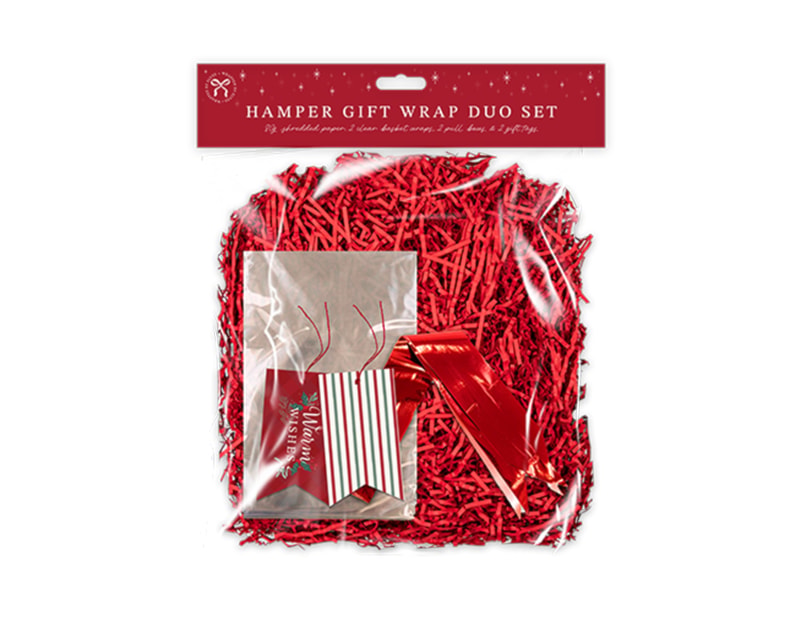 Wholesale Hamper Gift Wrap Duo Set