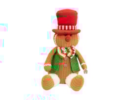 Wholesale Gingerbread Sitting Decoration 33cm Bulk Buy Gingerbread Sitting Decoration 33cm