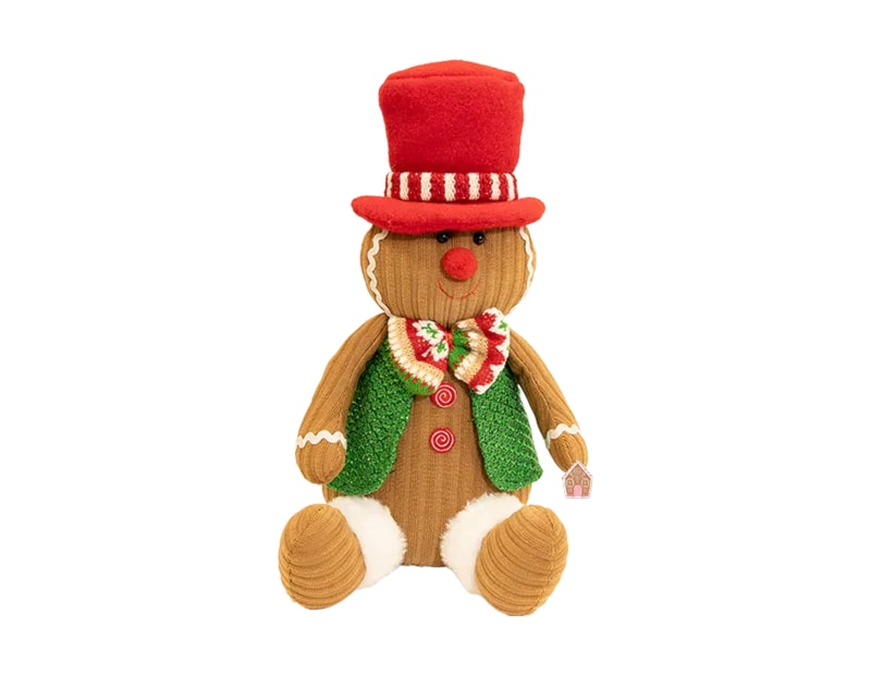 Wholesale Gingerbread Sitting Decoration 33cm