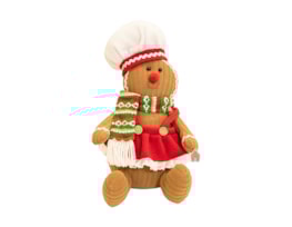 Wholesale Gingerbread Sitting Decoration 33cm