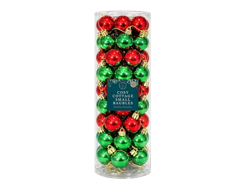 Wholesale Cosy Cottage Small Baubles 40pk