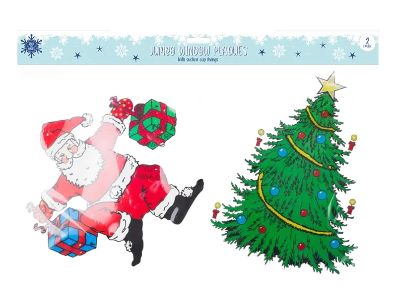 Wholesale Christmas Large Window Plaques | Bulk Buy Christmas Decorations