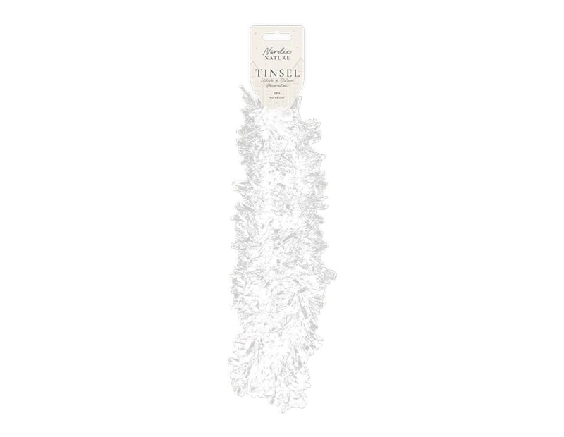 Wholesale White & Silver Christmas Tinsel | Bulk Buy Christmas Decorations