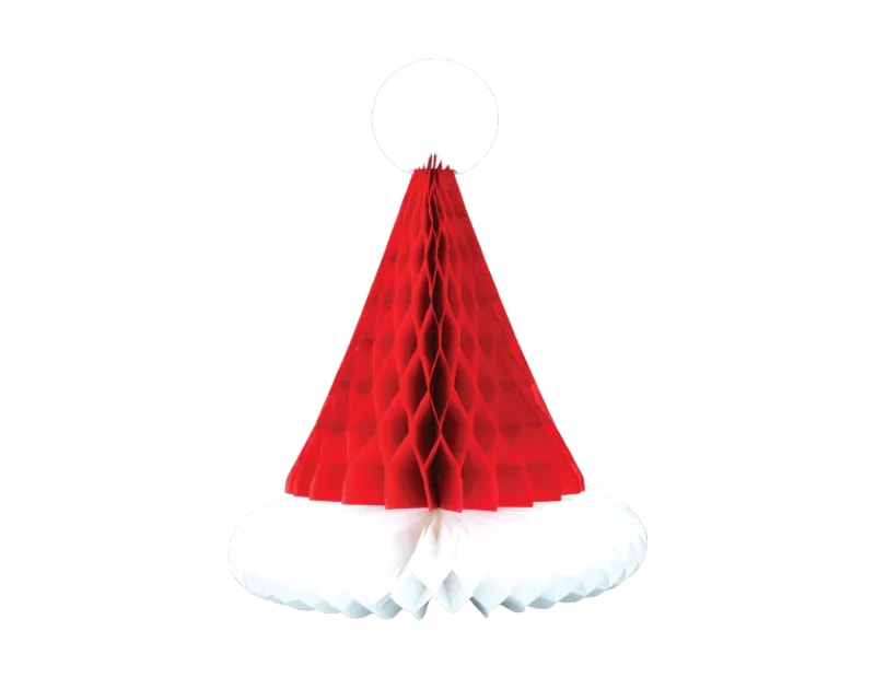 Wholesale Christmas Honeycomb Santa Hat Decoration