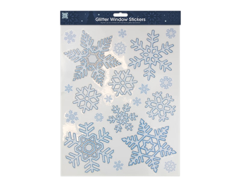 Wholesale Glitter Snowflake Window Stickers | Bulk Buy Christmas Decorations Wholesale Glitter Snowflake Window Stickers | Bulk Buy Christmas Decorations