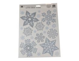 Wholesale Glitter Snowflake Window Stickers | Bulk Buy Christmas Decorations christmas window stickers wholesale uk