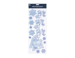 Wholesale Glitter Christmas Window Stickers | Bulk Buy Christmas Decorations