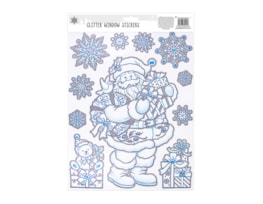 Wholesale Christmas Glitter Window Stickers | Bulk Buy Christmas Decorations Bulk Buy Christmas Decorations