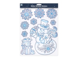 Wholesale Christmas Glitter Window Stickers | Bulk Buy Christmas Decorations