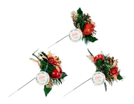Wholesale Christmas Pine Cone & Fruit Pick | Bulk Buy Christmas Flowers