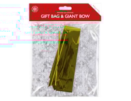 Wholesale Christmas Cellophane Gift Bag with Giant Bow Wholesale Christmas Cellophane Gift Bag with Giant Bow