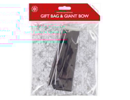 Wholesale Christmas Cellophane Gift Bag with Giant Bow Wholesale Christmas Cellophane Gift Bag with Giant Bow