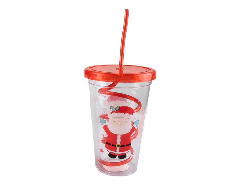 Wholesale Christmas Cup & Twist Straw | Bulk Buy Christmas Homeware Wholesale Christmas Cup & Twist Straw | Bulk Buy Christmas Homeware