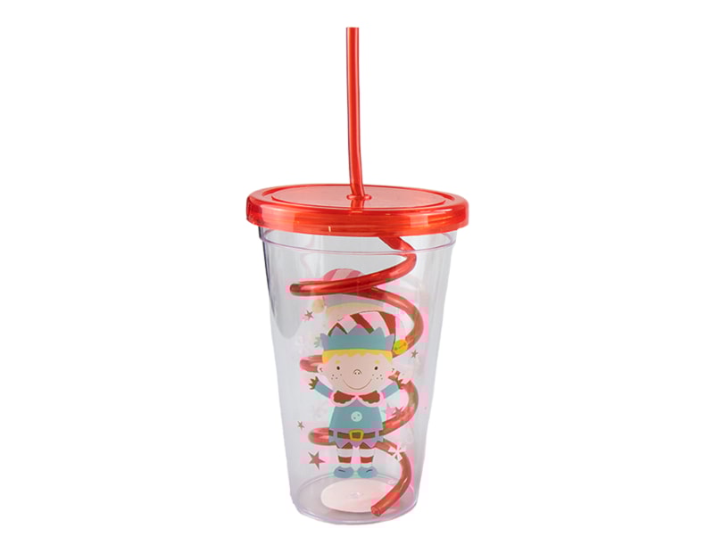 Wholesale Christmas Cup & Twist Straw | Bulk Buy Christmas Homeware Wholesale Christmas Cup & Twist Straw | Bulk Buy Christmas Homeware
