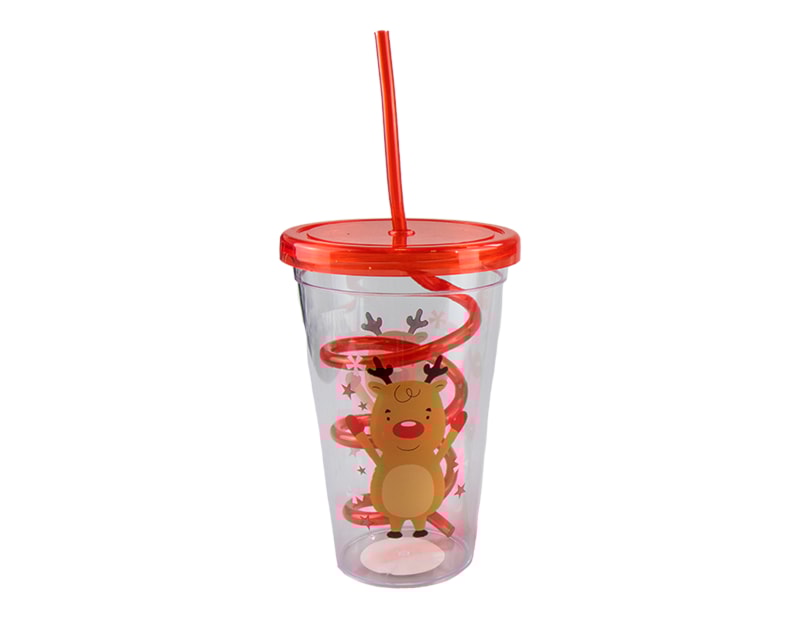 Wholesale Christmas Cup & Twist Straw | Bulk Buy Christmas Homeware Wholesale Christmas Cup & Twist Straw | Bulk Buy Christmas Homeware