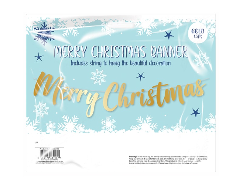 Wholesale Merry Christmas Banners | Bulk Buy Christmas Party Supplies Bulk Buy Christmas Decorations