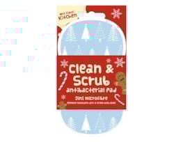 Wholesale Christmas 2 in 1 Scrubbing Pad | Bulk Buy Christmas Kitchenware