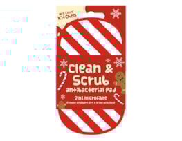 Wholesale Christmas 2 in 1 Scrubbing Pad | Bulk Buy Christmas Kitchenware