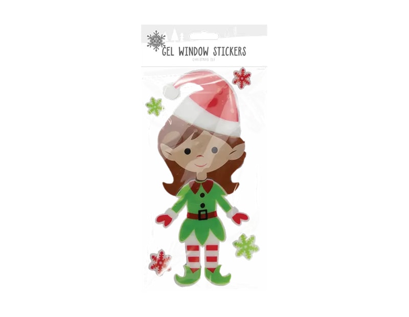 Wholesale Christmas Elf Gel Window Sticker | Bulk Buy Christmas Decorations Wholesale Christmas Elf Gel Window Sticker | Bulk Buy Christmas Decorations