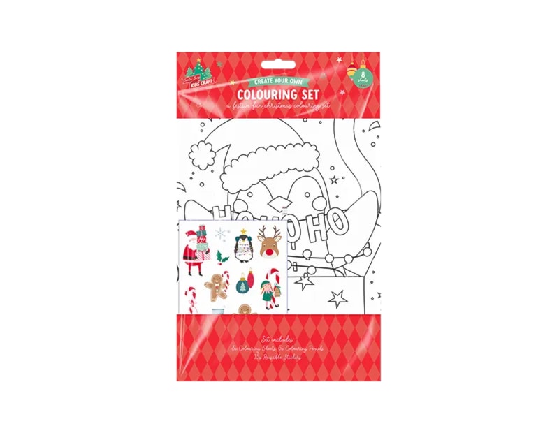 Wholesale Christmas Colouring Set
