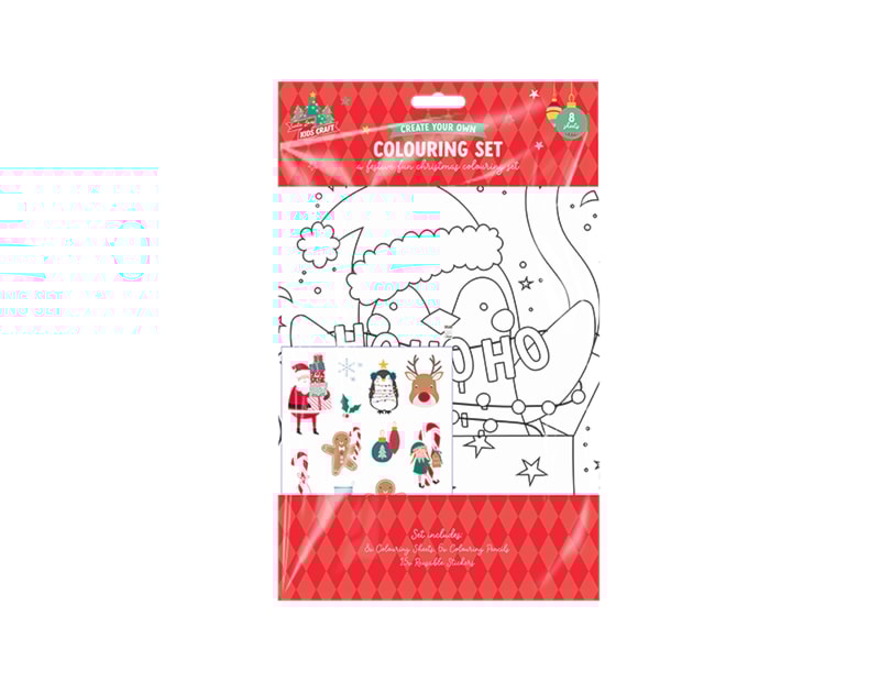 Wholesale Christmas Colouring Set