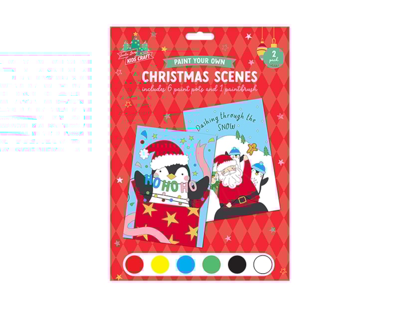 Wholesale Xmas Paint By Numbers 2 Pack Wholesale Xmas Paint By Numbers 2 Pack