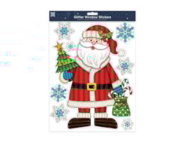 Wholesale Xmas Figures Glitter Finish Window Stickers | Bulk Buy Christmasa Wholesale Xmas Figures Glitter Finish Window Stickers | Bulk Buy Christmasa