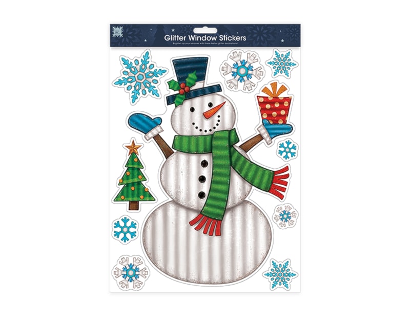 Wholesale Xmas Figures Glitter Finish Window Stickers | Bulk Buy Christmasa Wholesale Xmas Figures Glitter Finish Window Stickers | Bulk Buy Christmasa