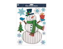 Wholesale Xmas Figures Glitter Finish Window Stickers | Bulk Buy Christmasa Wholesale Xmas Figures Glitter Finish Window Stickers | Bulk Buy Christmasa