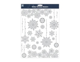 Wholesale Xmas Silver Glitter Window Stickers | Bulk Buy Christmas Decorations Wholesale Xmas Silver Glitter Window Stickers | Bulk Buy Christmas Decorations