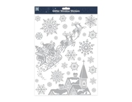 Wholesale Xmas Silver Glitter Window Stickers | Bulk Buy Christmas Decorations Wholesale Xmas Silver Glitter Window Stickers | Bulk Buy Christmas Decorations