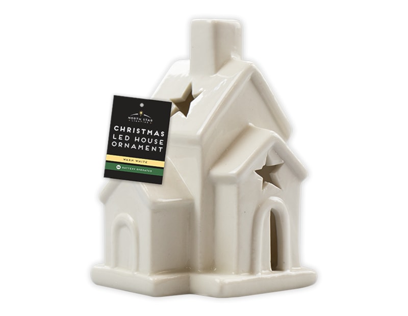 Wholesale Ceramic LED House Ornament | Bulk Buy Christmas Ornaments wholesale christmas decoration suppliers