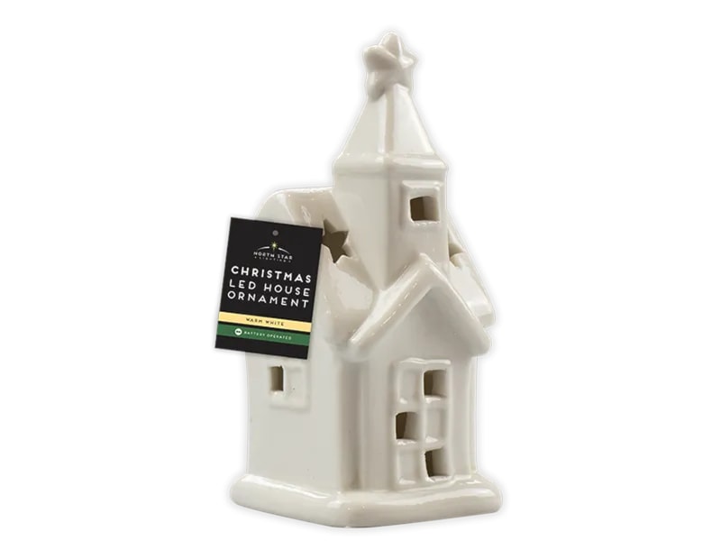 Wholesale Ceramic LED House Ornament | Bulk Buy Christmas Ornaments Wholesale Ceramic LED House Ornament | Bulk Buy Christmas Ornaments