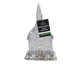 Wholesale Glitter House LED Decoration | Bulk Buy Christmas Ornaments