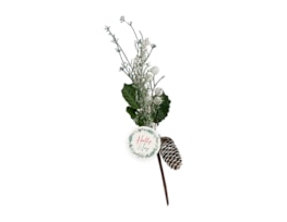 Wholesale Artificial Glittered Pine Cone Pick Wholesale Artificial Glittered Pine Cone Pick