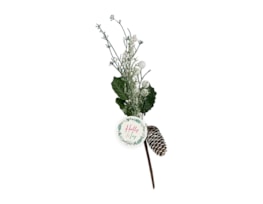 Wholesale Artificial Glittered Pine Cone Pick Wholesale Artificial Glittered Pine Cone Pick