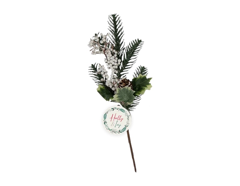 Wholesale Artificial Glittered Pine Cone Pick