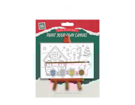 Wholesale Christmas Paint your own canvas with stand Wholesale Christmas Paint your own canvas with stand