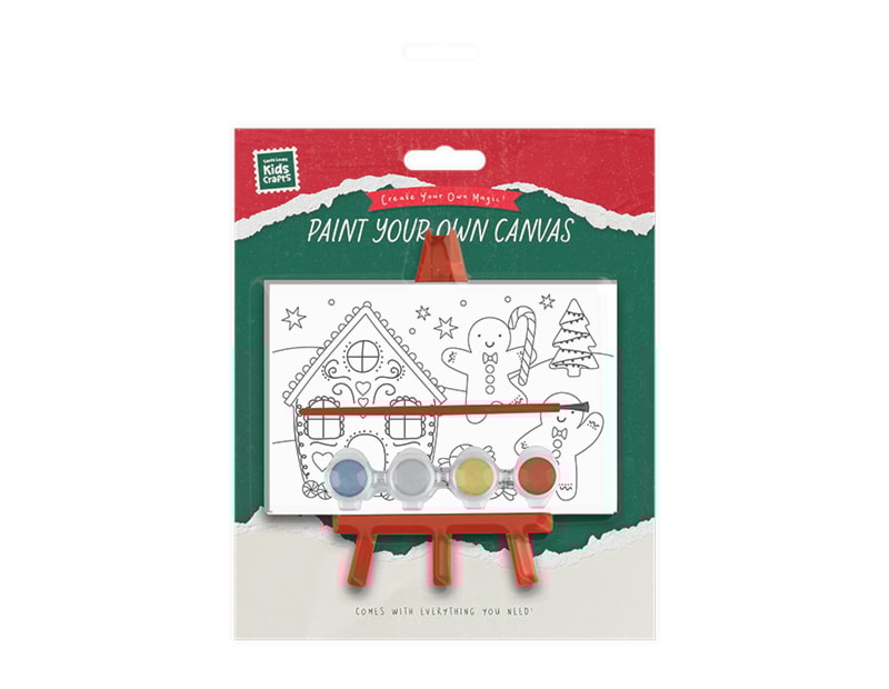 Wholesale Christmas Paint your own canvas with stand Wholesale Christmas Paint your own canvas with stand