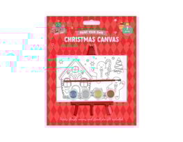 Wholesale Christmas Paint your own canvas with stand Wholesale Christmas Paint your own canvas with stand