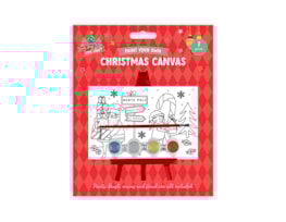 Wholesale Christmas Paint your own canvas with stand Wholesale Christmas Paint your own canvas with stand